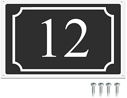 Bizz-Pop Numéro pour Maison Personnalisable sur Plaque PVC