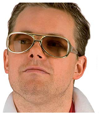 PARTY DISCOUNT Brille Rock 'n Roll Star, Gold