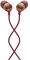 House of Marley Smile Jamaica In-Ear Headphones - Sustainably Crafted, Eco-Friendly, Noise Isolating Wired Earphones, 9.2mm Driver, Tangle-Free Cable, 1 Button Microphone Control - Red
