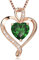 LAVUMO Herzkette 925 Silber Rosegold Gold Damen Halskette - Herz änhänger Silber Kette Damen Schmuck Geschenk für Frau Frauen MaMa Freundin an Geburtstags Weihnachten Valentinstag Hypoallergen Ketten
