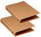 Dzmuero Ringbuch A5 Nachfüllbar Kraftpapier, A5 Ringbuch, Ringordner, mit 6 Ringen zum Hinzufügen von Broschüren-Cover Papiere Lose Blätter, 2 Stück