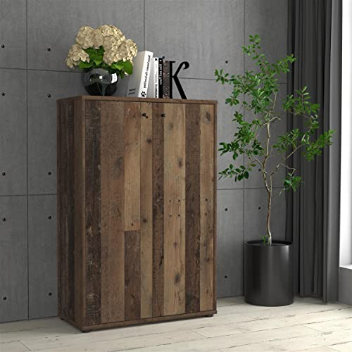 möbelando Kommode Beistellschrank Holzschrank Anrichte Standschrank Schrank Tembi III Old Wood Vintage