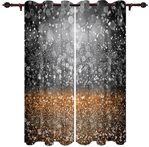 Pailletten Glänzend Feiern Stoff Einfarbig Vorhang Fertige Jalousien Vorhänge Moderne Vorhänge für Schlafzimmer Wohnzimmer Küche-LEX10229,135W x 215H(cm)
