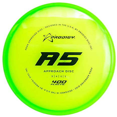 Prodigy Disc 400 A5 | Slightly Overstable Disc Golf Approach | Improve Your Approach Shots | Straight Flying Disc Golf Putter | Comfortable Backhand or Forehand | Great Beginner Disc | Colors may vary