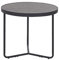 Beliani Runder, Kleiner Couchtisch in Betonoptik grau/schwarz ⌀ 50 cm Melody