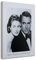 Feeby Bilder 80x120 cm Ingrid Bergmann Cary Grant 1 tlg Modern Vlies Wandbilder Leinwandbilder Bild auf Leinwand Kunstdruck Wand Wanddeko Design Flur Büro Küche Wohnzimmer Film Hollywood schwarz-weiß