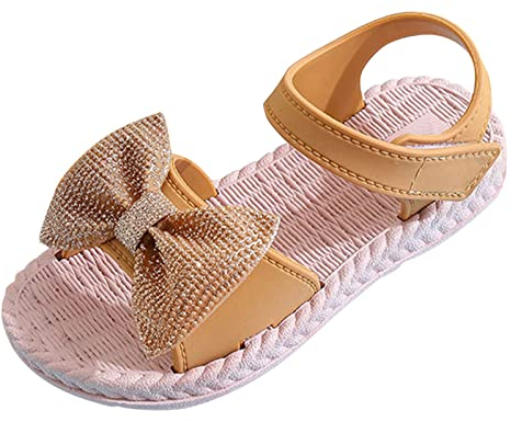 Baby Mädchen Sandalen Mädchen Kinderschuhe mit Schleife Rutschfeste Weiche Sohle Prinzessin Schuhe Kinder Strandschuhe Bequem Niedlicher Sandalen weiche Sohle für den Sommer