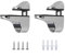 Support de Tablette en Verre,2 PCS Supports d'étagère en Verre Pince à Verre Réglable Étagère en Verre Mural Support de Raccords en Alliage de Zinc Support d'étagère avec Vis Tubes Expansion