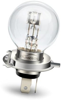 Ruiandsion H4 P43T Halogen-Glühbirne 12V Scheinwerfer 45/40W 12 Volt warmweißes Auto Motorrad Stirnlampe