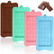 RAFIYU 4 Pcs Moule Tablette Chocolat, Antiadhésifs Moules Silicone Chocolat, Mini Moule Chocolat de Qualité Alimentaire pour Pieces en Chocolat Maison, Gaufres, Pralines, Bonbon