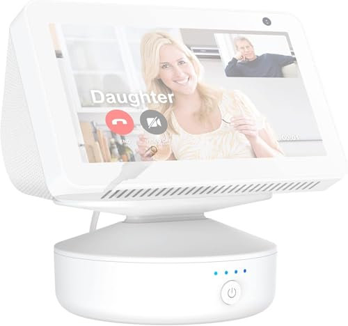 PlusAcc Akku für Show 5 (1/2.Gen) - Tragbare Ladestation Batterie Akkustation für Google Ohne Geräte (Weiß)