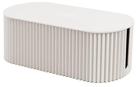 Caja de Gestión de Cables para Regletas y Cables - Organizador de Escritorio para el Hogar y la Oficina - Solución de Almacenamiento de Cables Ordenada (Blanco Talla Pequeña)