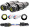 Connettore cavo impermeabile IP68, morsettiera rapida CTRICALVER (AWG20-12 L/N 2 in 2 out) Connettore cavo, scatola di giunzione impermeabile confezione da 2 per adatto per diametro cavo Ø6-9 mm