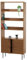 Bücherregal HWC-N78, Bücherschrank Hochschrank, skandinavischer Stil Metall Holz Melamin MVG 200x80x30cm - Natur