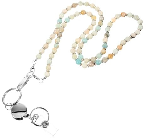 JEWEDECO Collier Porte-badge Avec Clip Lanière Pour Badge D'identification Adapté Aux Femmes Infirmières Et Employés De Bureau