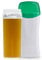 Dermawax Roll on Wachswärmer- Olive Warmwachs Wachspatrone- Waxing Set zur Haarentfernung -Enthaarung von Beine Arme Rücken- Anwendung mit Vliesstreifen