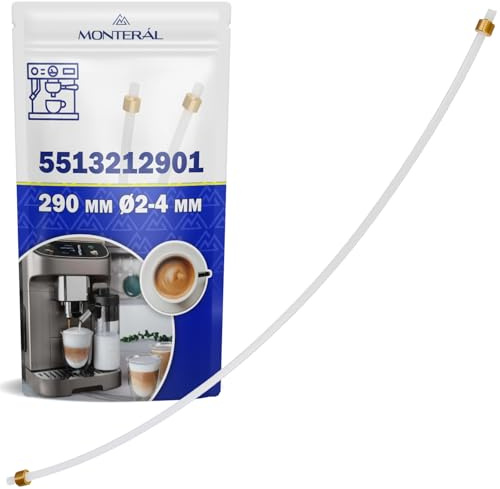 Teflon Anschlussrohr mit 2 Muffen 5513212901 für DeLonghi Kaffeevollautomat