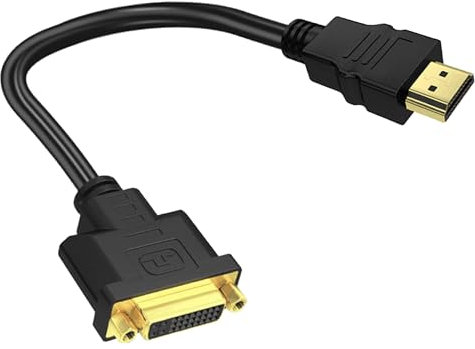 Bansusu 1 câble adaptateur DVI vers HDMI bidirectionnel HDMI vers DVI haute vitesse compatible avec Raspberry Pi Roku Xbox One PS4 PS3 1080p