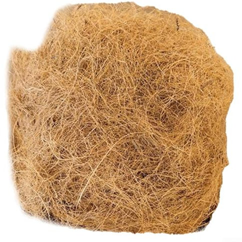Fibra di palma da cocco ecologica utilizzata come materiale di nidificazione, promuove condizioni di vita sane per gli uccelli