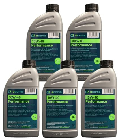 ECANIS Performance Motoröl 10W-40 A3/B4 SL/CF für PKW, 1L | Synthetisches Leichtlauföl, ACEA A3/B4, API SN, FIAT 9.55535-G2/D2, Renault RN 0700, Motorleistung & Schutz, Made in Germany