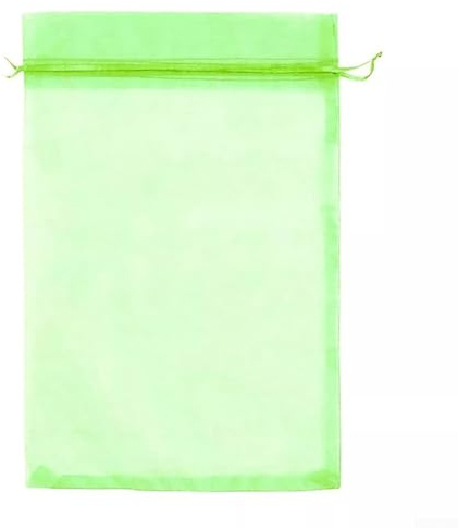 100Pcs Drawstring Organza Mesh Fruit Protection Bags for Garden Fruit Trees, Prevents Bird and Insect Damage (L)