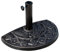 Outsunny 9kg Resin Parasol Base, Half Round Umbrella Stand with Floral Design for Garden, Outdoor, Suitable Umbrella Rod: Φ3.8cm, Φ4.8cm, Bronze Tone