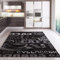 VIMODA Küchenteppich Teppichläufer Coffee Design Modern Kaffee Muster in Schwarz ideal für die Lounge oder Küche, Maße:240x340 cm