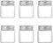 Danmu Art 6pcs 50ml 47mm x 50mm Vials Clear Glass Bottles Jars with Aluminum Screw Top Strong Cute Empty Sample Jars Small Containers