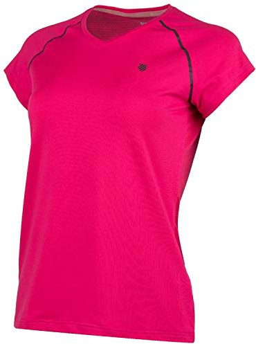 K-Swiss KS TAC Hypercourt Express Camiseta de Tenis, Mujer, Pink Yarrow, S
