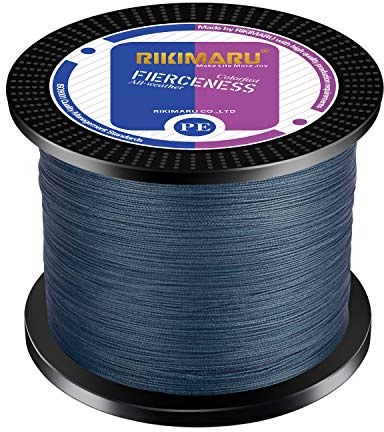 Sedal Trenzado Resistente a la abrasión, multifilamento, sin Elasticidad y Baja Memoria, diámetro Extra Fino, Gris Oscuro, 299,01 m, 11,34 kg