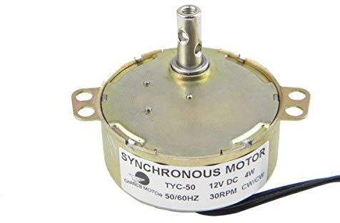 CHANCS TYC-50 Synchronous Motor 12V DC 30/36RPM 4W CW/CCW Small Electric Motor DC Fan Motor Torque 1kg.cm