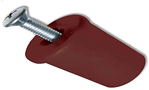 Tappo di Arresto Tapparella Finestra, Misura 30 mm, Colore Marrone, Confezione da 6 pezzi