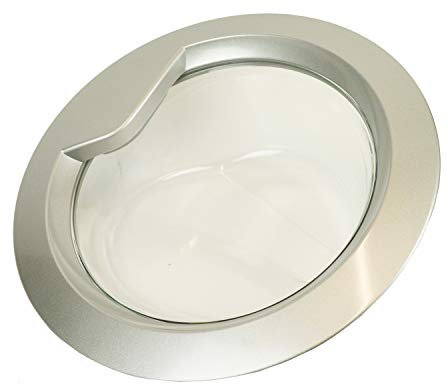 sparefixd Silver Door Frame Handle and Glass to Fit Indesit Washing Machine