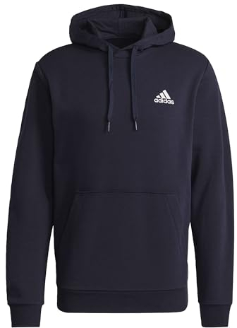 adidas Herren Essentials Fleece Hoodie, Legend Ink/White, XL