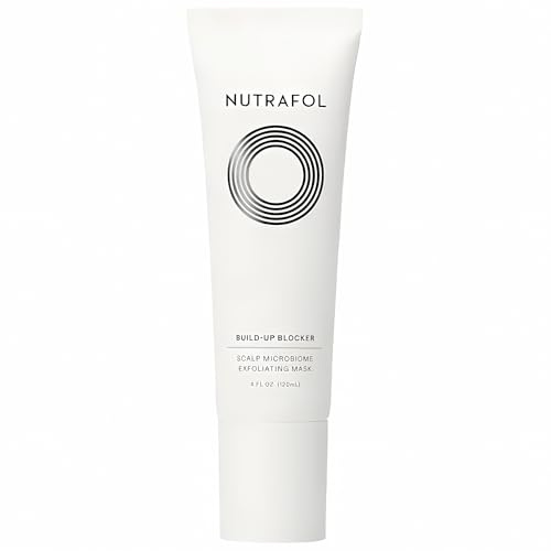 Nutrafol Exfoliating Scalp Mask, Eliminates Product Build-up and Oil for Healthier Hair and Scalp, Physician-formulated for Thinning Hair, Color and Extension Safe - 4 Fl Oz Bottle