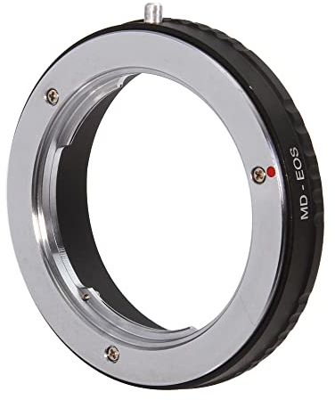 Hersmay MD-EOS Objektiv Adapterring für Minolta MD MC Objektiv passend für Canon EOS EF Mount Kamera 7D 6D 5D Mark II III IV 760D 750D 650D 600D 550D 500D 450D 400D 350D 3000D 1500D 1300D 1200D 800D
