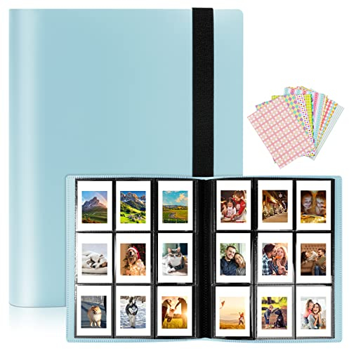 Flintronic Fotoalbum mit 468 Taschen, Kompatibel Mit Fujifilm Instax Mini Film/Kodak Zink Fotopapier/Polaroid Zink Fotopapier/HP Sprocket Fotopapier Mini 3-Zoll-Film Fotobuch aus PU-Leder