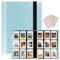 Flintronic Fotoalbum mit 468 Taschen, Kompatibel Mit Fujifilm Instax Mini Film/Kodak Zink Fotopapier/Polaroid Zink Fotopapier/HP Sprocket Fotopapier Mini 3-Zoll-Film Fotobuch aus PU-Leder