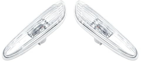 HZ-DESIGN Blinker Seitenblinker in Weiß Set Links + Rechts kompatibel mit BMW 1er E81 82 87 88 3er E90 91 92 93 X1 E84