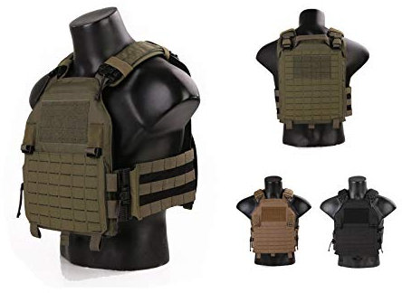 Emersongear Combat Assault PLate Carrier With ROC Tactical Vest (Coyote Brown)