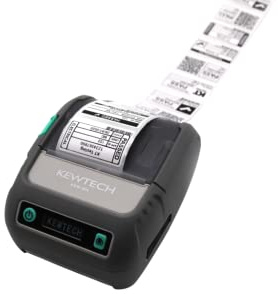 Kewtech KEW80L Bluetooth PAT Label Printer, Mobile Thermal Printer for PASS/FAIL, QR & Barcode Labels