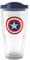 Tervis Marvel Captain America Icon Made in USA Double Walled Insulated Tumbler, Tritan, Classic