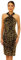GRACE KARIN Damen Vintage Pailletten Kleid Knielang Neckholder Cocktailkleid Festlich Bodycon Partykleid Schwarzes Gold S