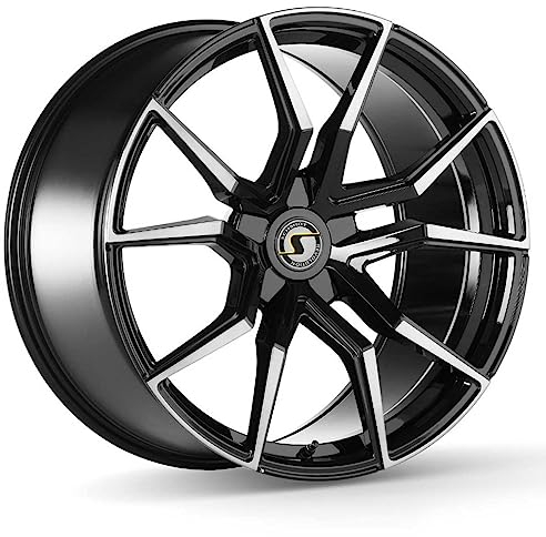 Schmidt Felge Drago 8.5Jx19 ET49 5x112 HellCat Black kompatibel mit Mercedes AMG C-Klasse W205 C43 C450 AMG (inkl Kombi Coupe und Cab