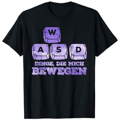 Gaming Tastatur Dinge, die mich Bewegen WASD Videospiel T-Shirt