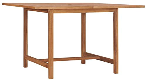LAPOOH Garten-Esstisch, Tisch Balkon, Gartentisch, Balkontisch, Küchentisch, Terrassentisch, Garden Table, 110x110x75 cm Massivholz Teak