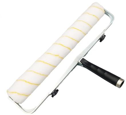 Sharplace Rouleau à peinture avec cadre de rouleau, 45cm, cadre robuste, couvercle de brosse en microfibre pour la finition et l'amélioration de la maison, Style b