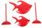 DOITOOL 2 Pièces Ornements de Poisson Parure en Bois Petites Figurines pour Enfants décor Ornement de Poisson orner Meuble TV Poisson en Bois Embrasser Accessoires Artisanat