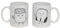 Mr. Wonderful - Set de 2 tazas Iconic - Juntos es mejor - 2 Tazas de Cerámica - Tazas Originales para Regalar - Tazas con Mensaje