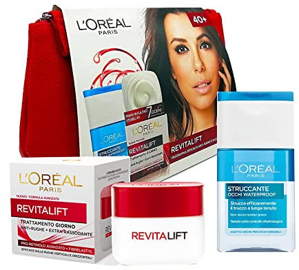 L Oreal Revitalift Set Gesichtsbehandlung Anti-Aging 125 ml und wasserdichter Augen-Make-up-Entferner 125 ml